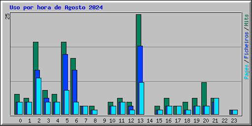 Uso por hora de Agosto 2024